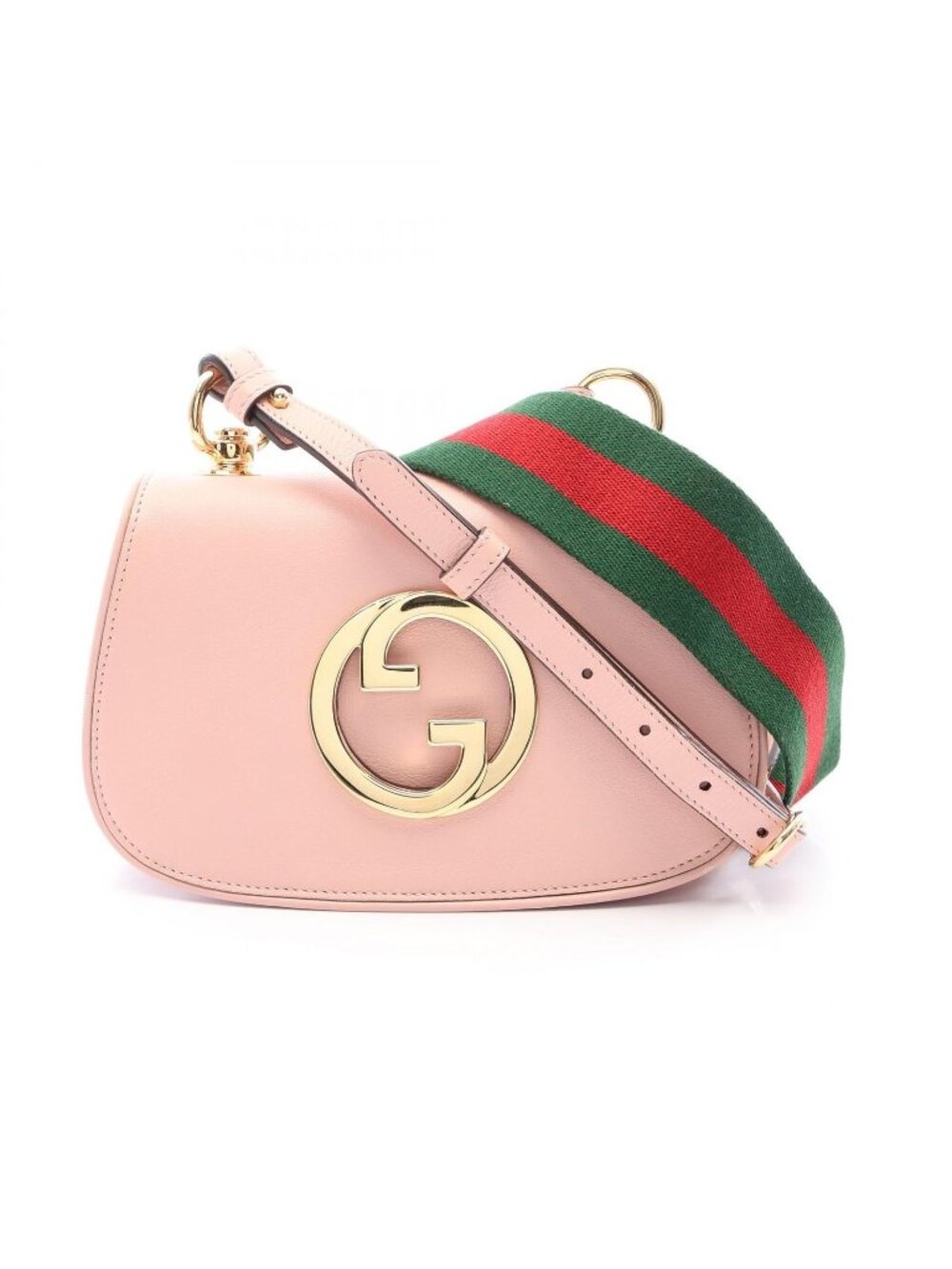 Gucci Shoulder Bag Blondie 2-Way Pink Green Red Leather Sherry Line Mini